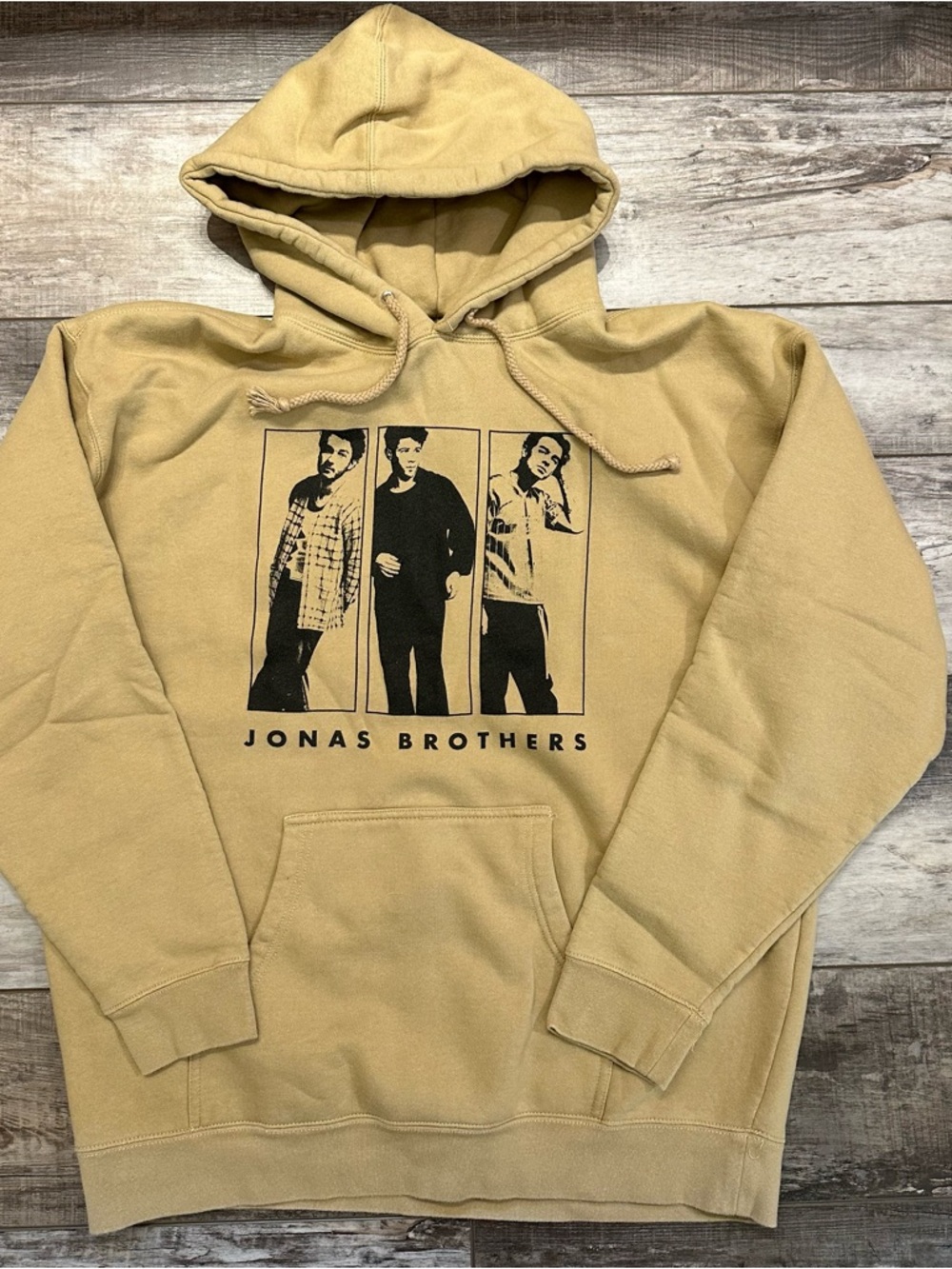 Jonas Brothers Tan Graphic Pullover Hoodie